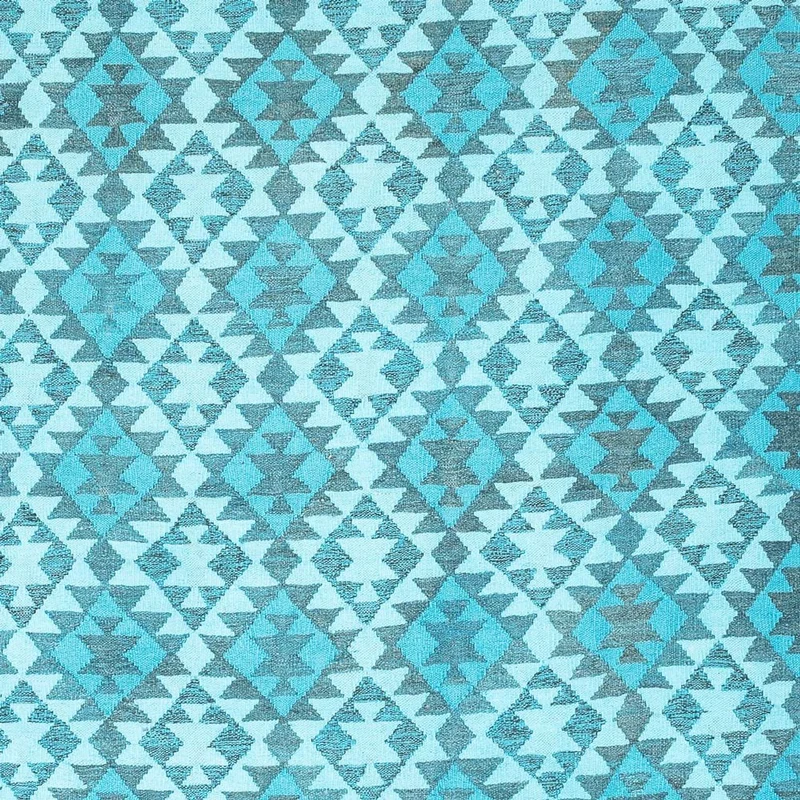 Kelim Modern Teppich 195x277cm - türkis