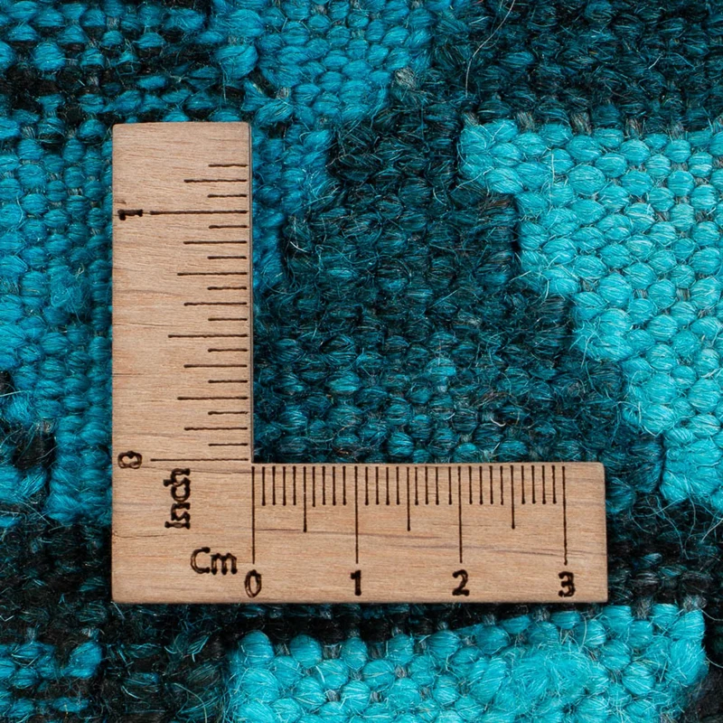Kelim Modern Teppich 195x277cm - türkis