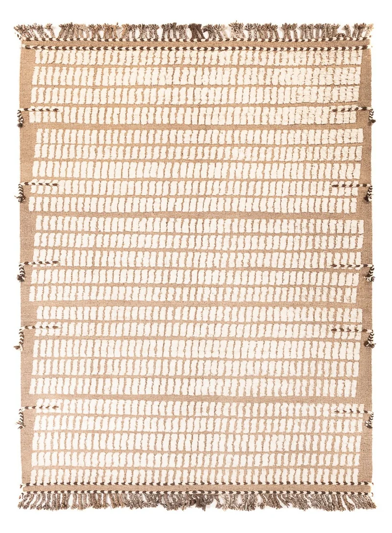 Berber Teppich 215x289cm - Wollteppich - hellbeige