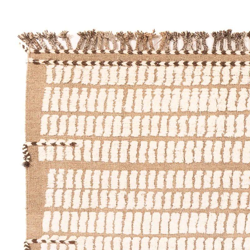 Berber Teppich 215x289cm - Wollteppich - hellbeige