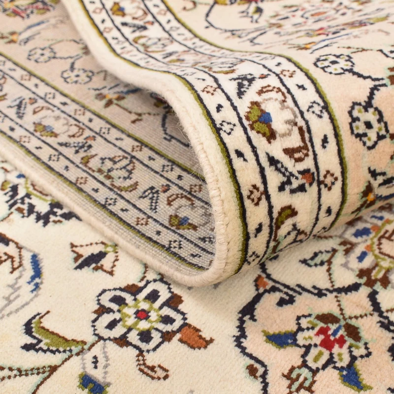 Perserteppich - Keshan - 197 x 290 cm - dunkelbeige