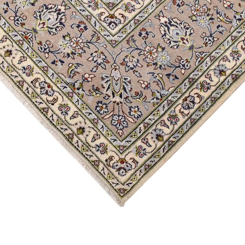 Perserteppich - Keshan - 245 x 355 cm - dunkelbeige
