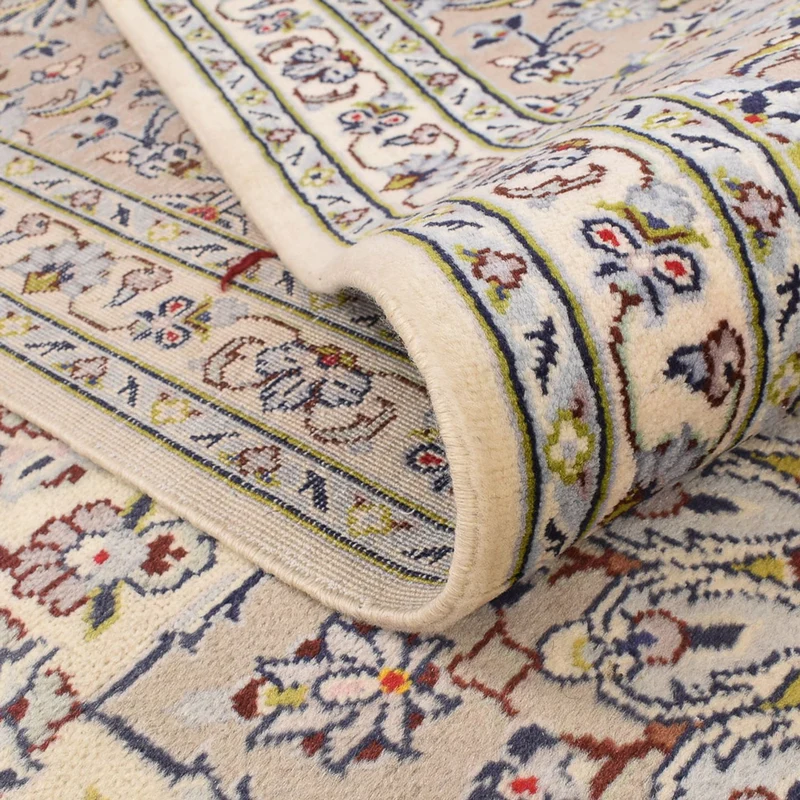 Perserteppich - Keshan - 245 x 355 cm - dunkelbeige