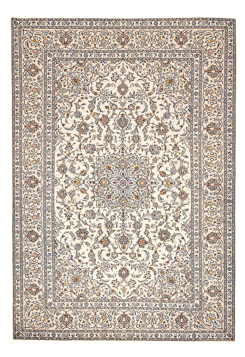 Keshan Teppich 245x360cm - Perserteppich - dunkelbeige
