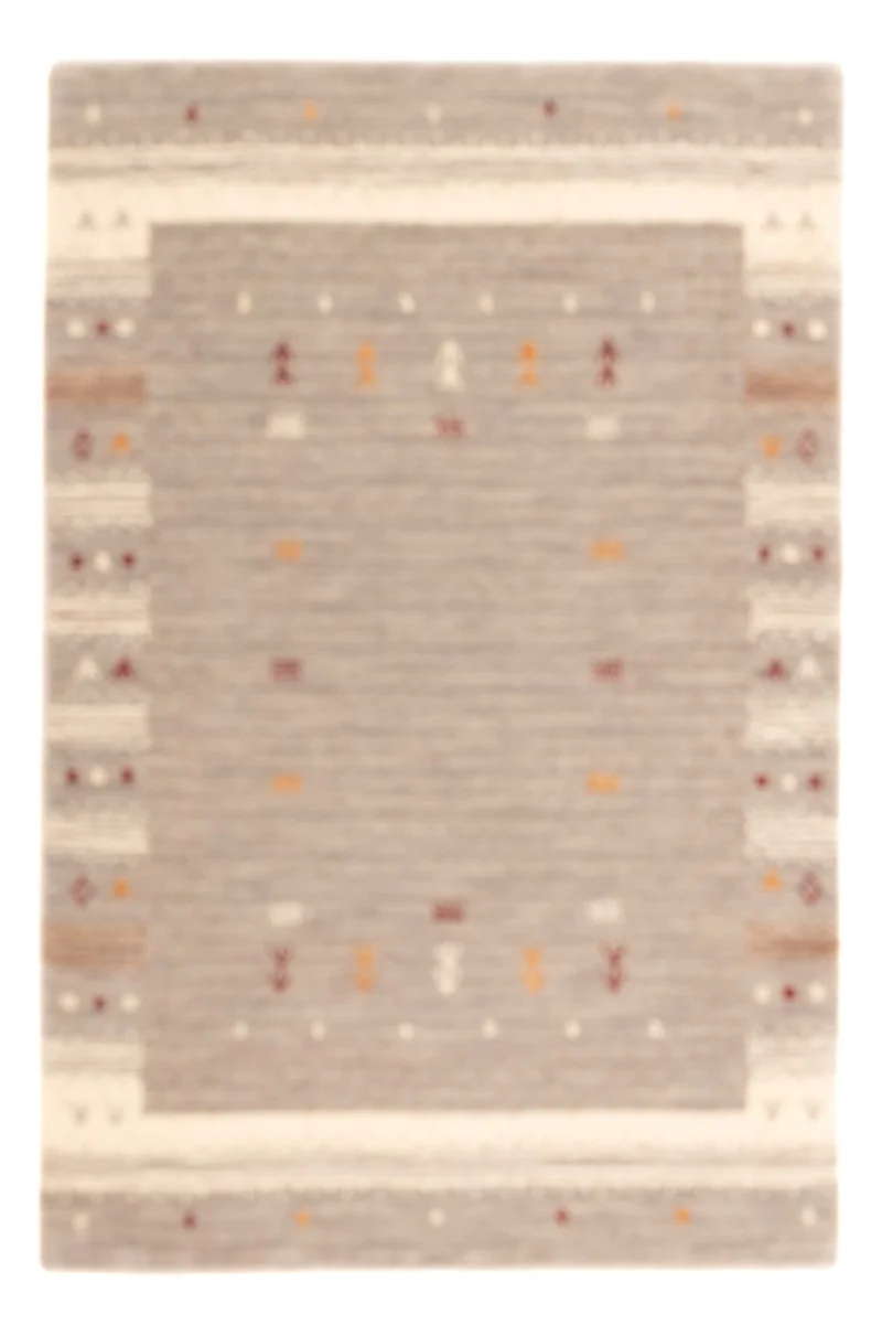 Loribaft Loom Teppich 60x90cm - Wollteppich - dunkelbeige