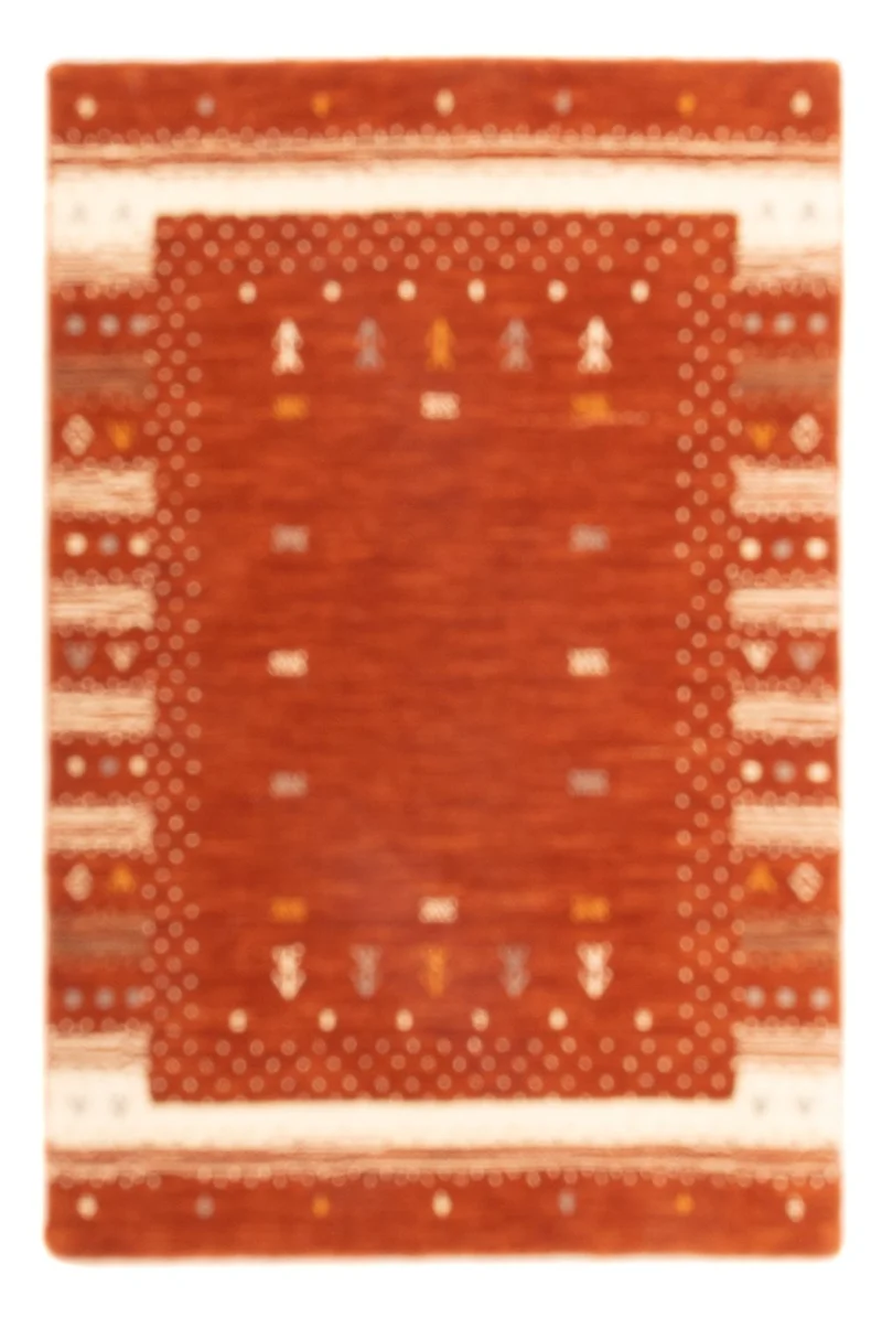 Loribaft Loom Teppich 60x90cm - Wollteppich - terrakotta
