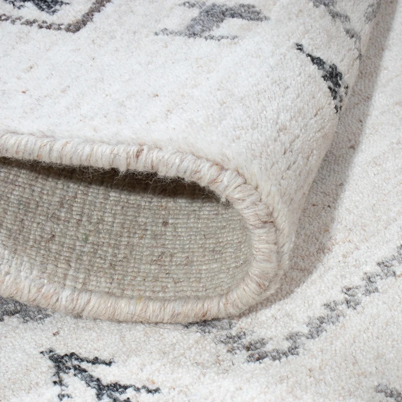 Gabbeh Teppich Indus 60x90cm - Wollteppich - beige