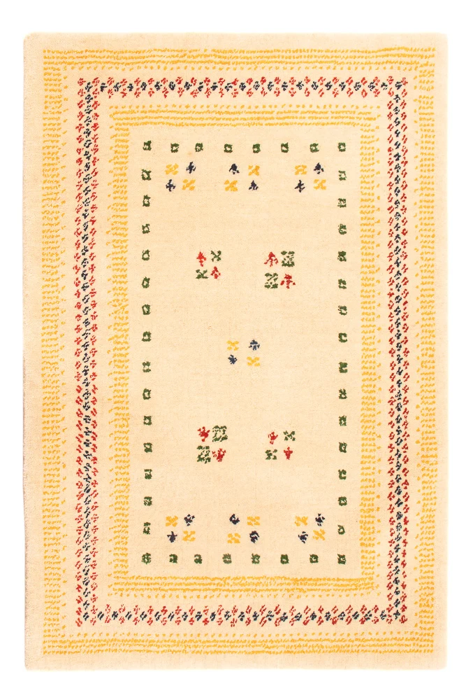 Gabbeh Teppich - Loribaft Softy - 60 x 90 cm - beige