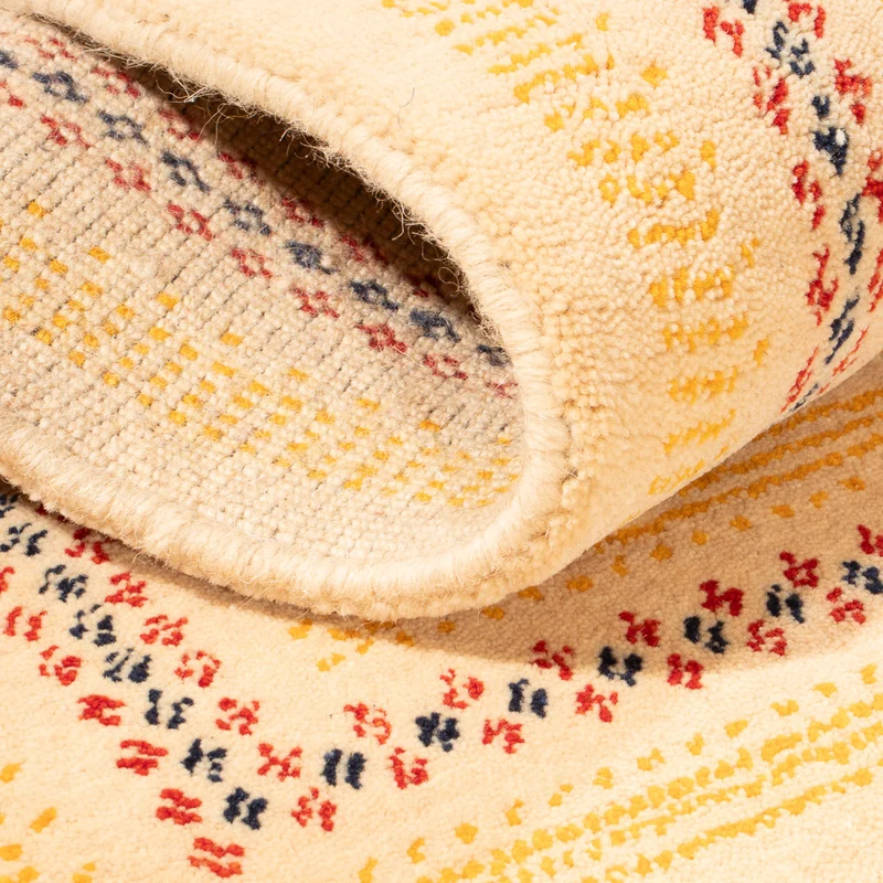 Gabbeh Teppich - Loribaft Softy - 60 x 90 cm - beige