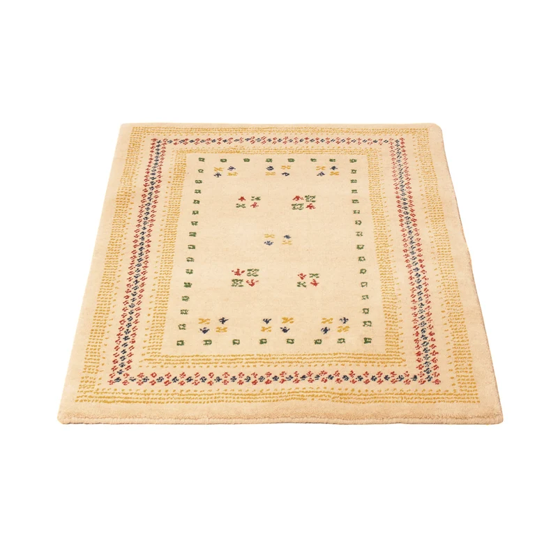 Gabbeh Teppich - Loribaft Softy - 60 x 90 cm - beige