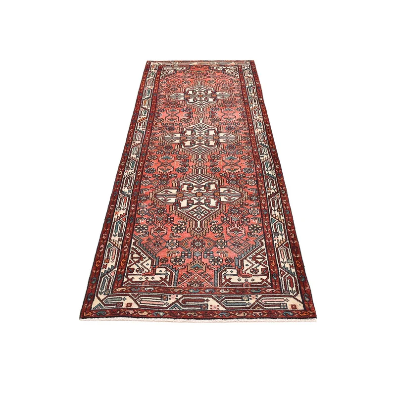 Hamadan Teppich 100x277cm - Perserteppich - hellrot