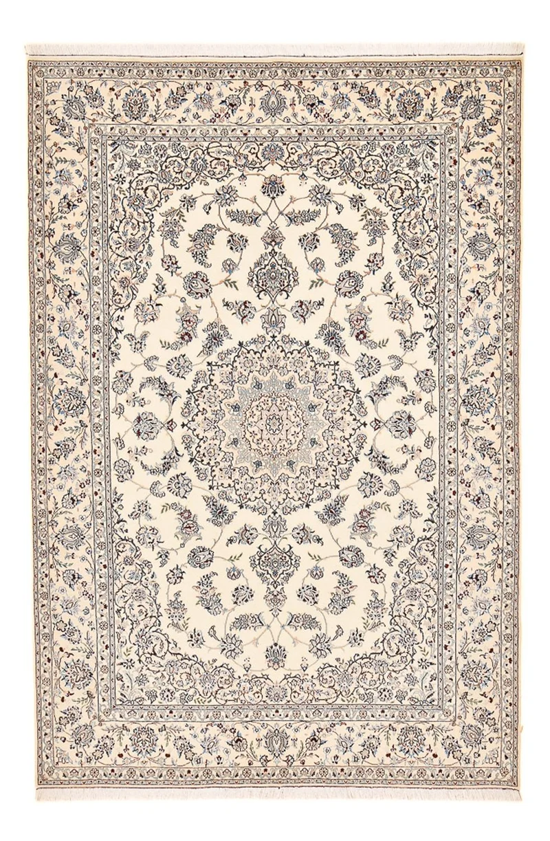 Nain - 9La Teppich 210x312cm - Perserteppich - weiß