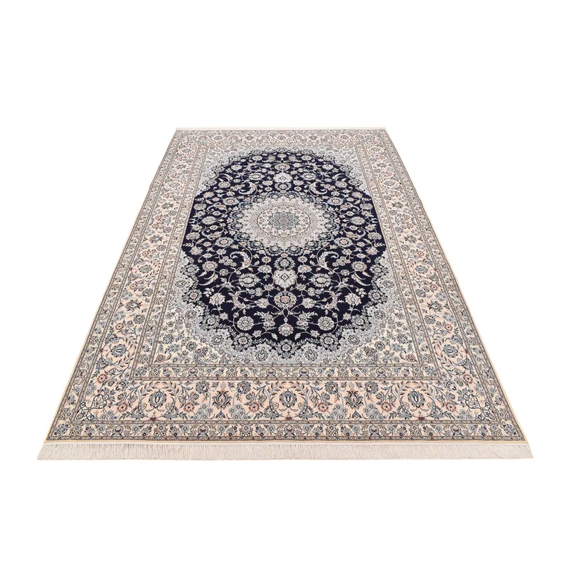Nain - 6La Teppich 210x306cm - Perserteppich - dunkelblau