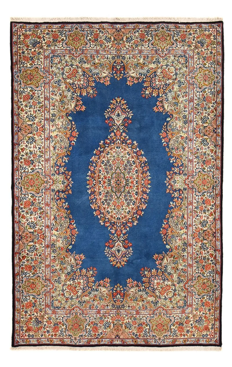 Rafsanjan Teppich 177x275cm - Perserteppich - blau
