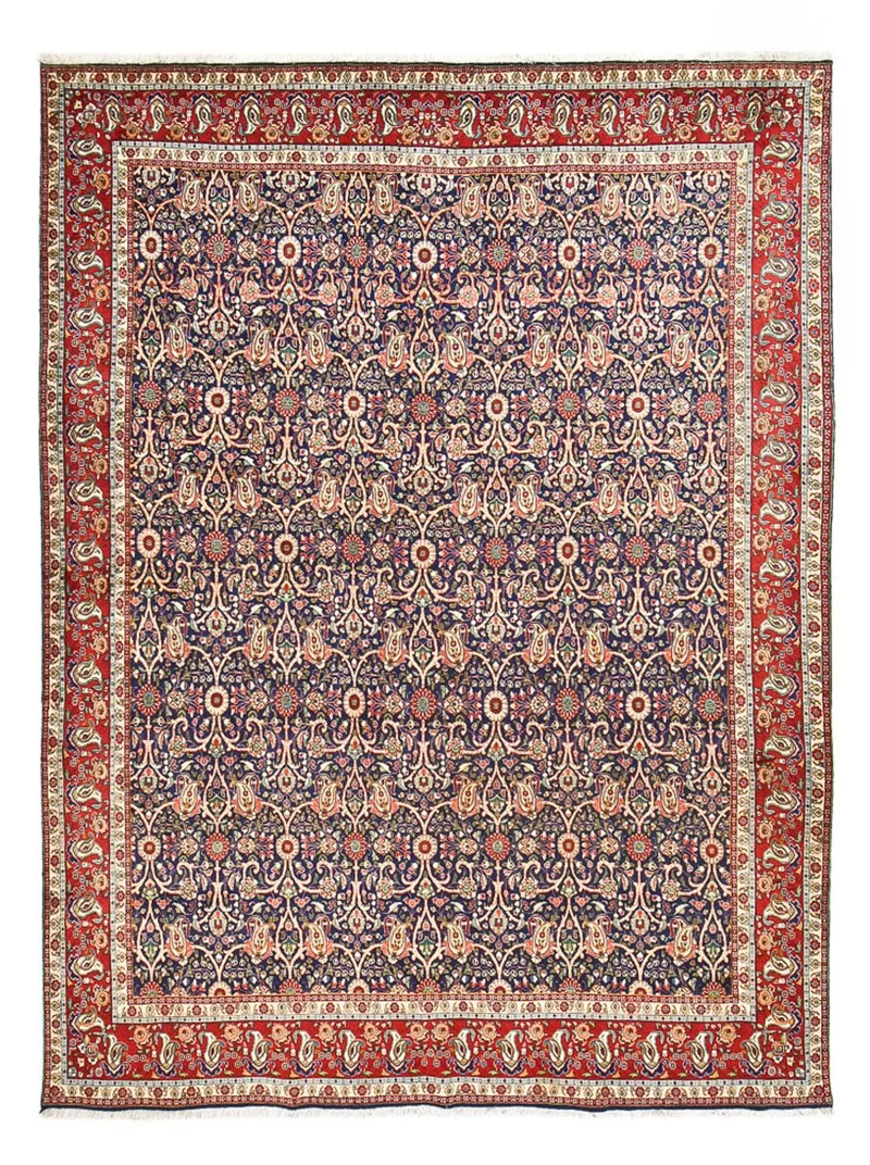 Täbriz - 40 Raj Teppich 305x405cm - Perserteppich - rost