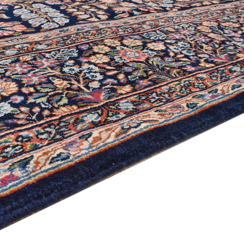 Kerman Teppich 206x302cm - Perserteppich - dunkelblau