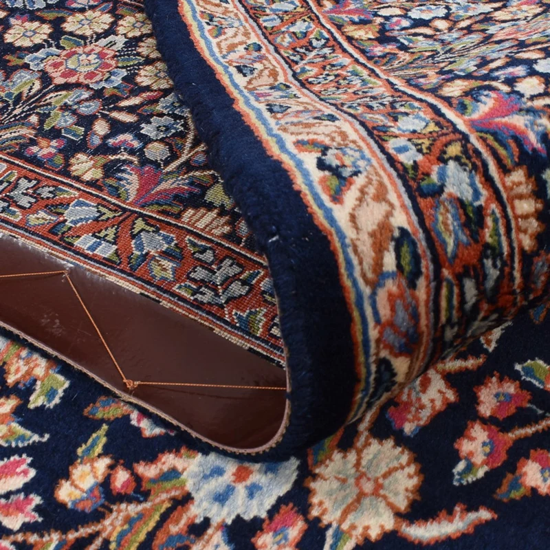 Kerman Teppich 206x302cm - Perserteppich - dunkelblau