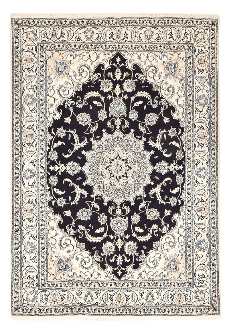 Nain - 12La Teppich 166x245cm - Perserteppich - dunkelblau