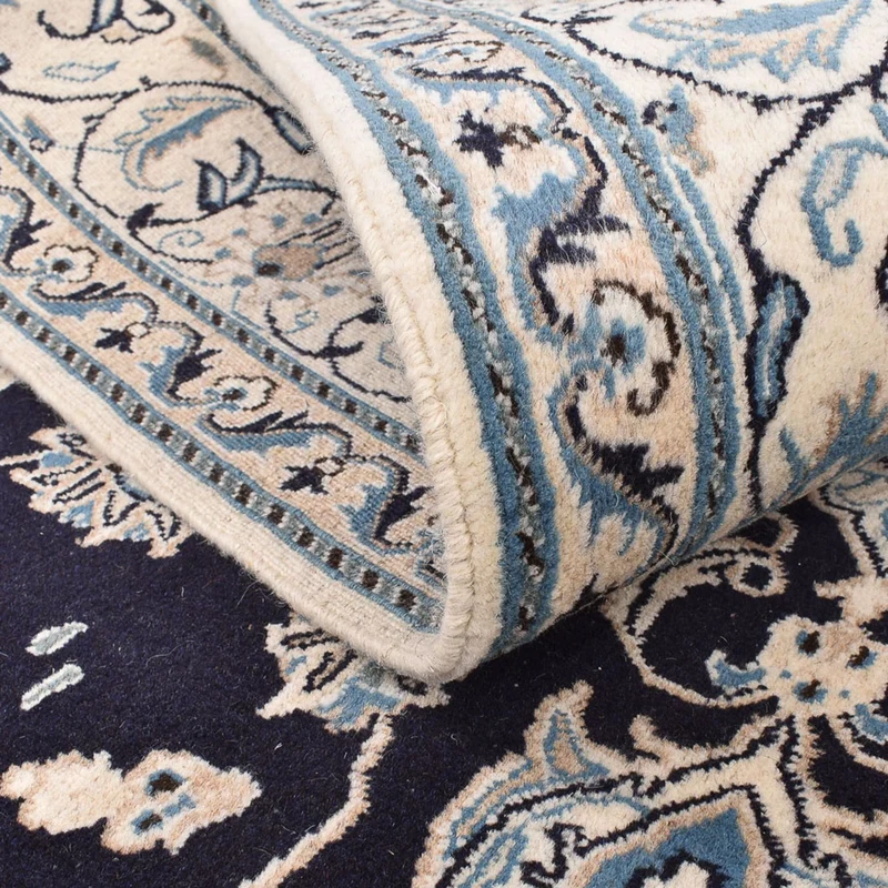 Nain - 12La Teppich 166x245cm - Perserteppich - dunkelblau