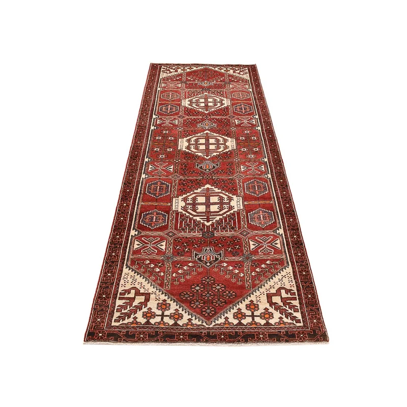 Hamadan Teppich 103x297cm - Perserteppich - rot