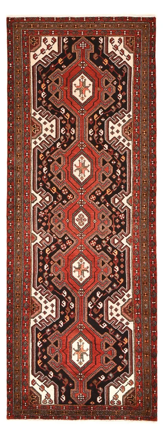 Hamadan Teppich 104x283cm - Perserteppich - rot