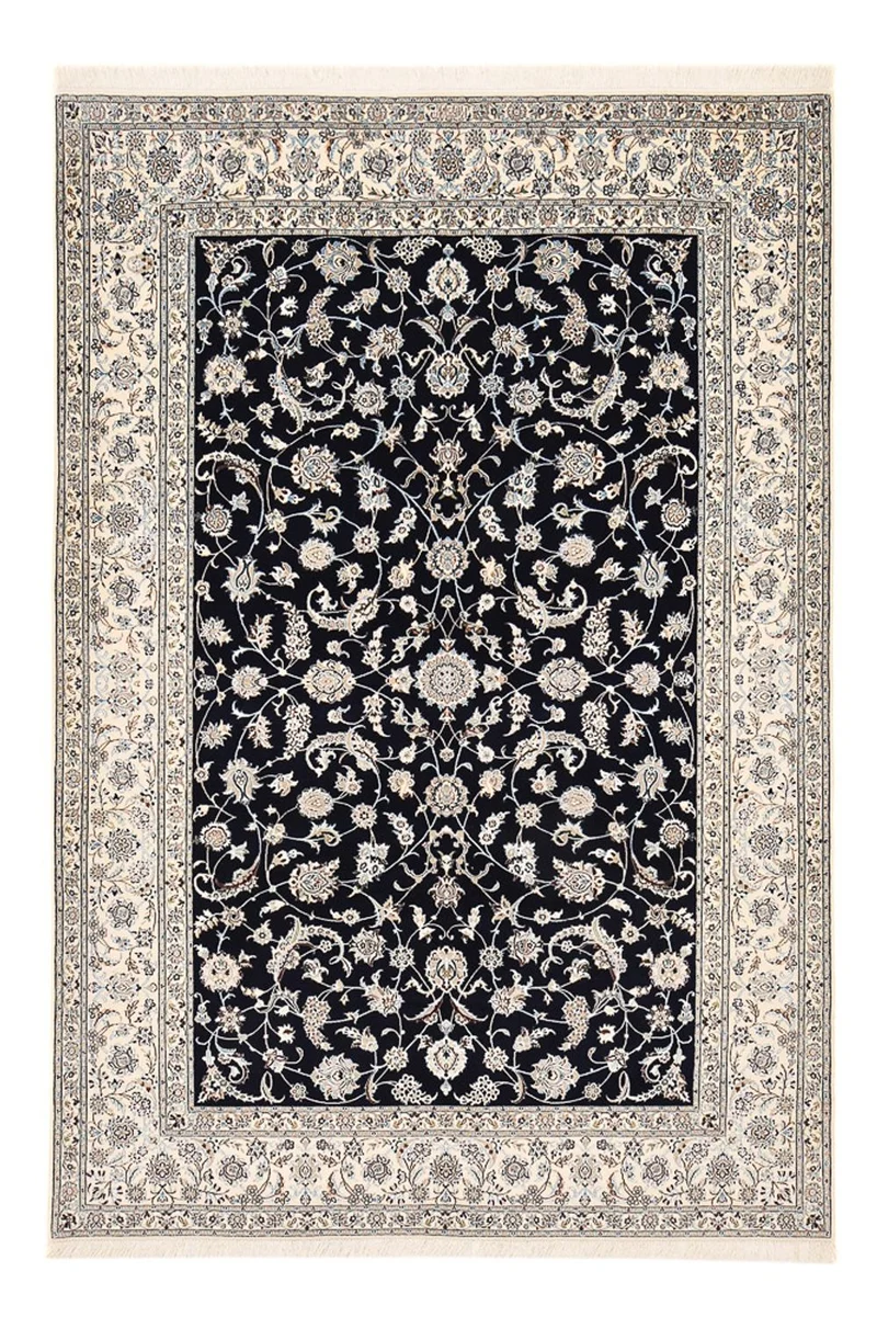 Nain - 6La Teppich 209x297cm - Perserteppich - dunkelblau