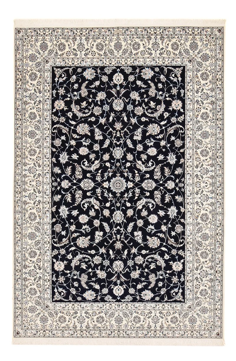 Nain - 6La Teppich 210x310cm - Perserteppich - dunkelblau