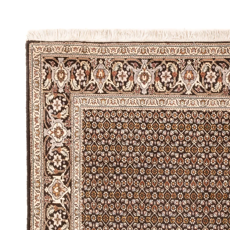 Täbriz - 40 Raj Teppich 154x195cm - Perserteppich - dunkelbeige