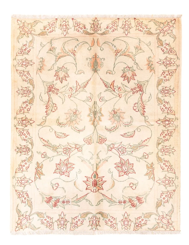 Täbriz - 50 Raj Teppich 150x180cm - Perserteppich - beige