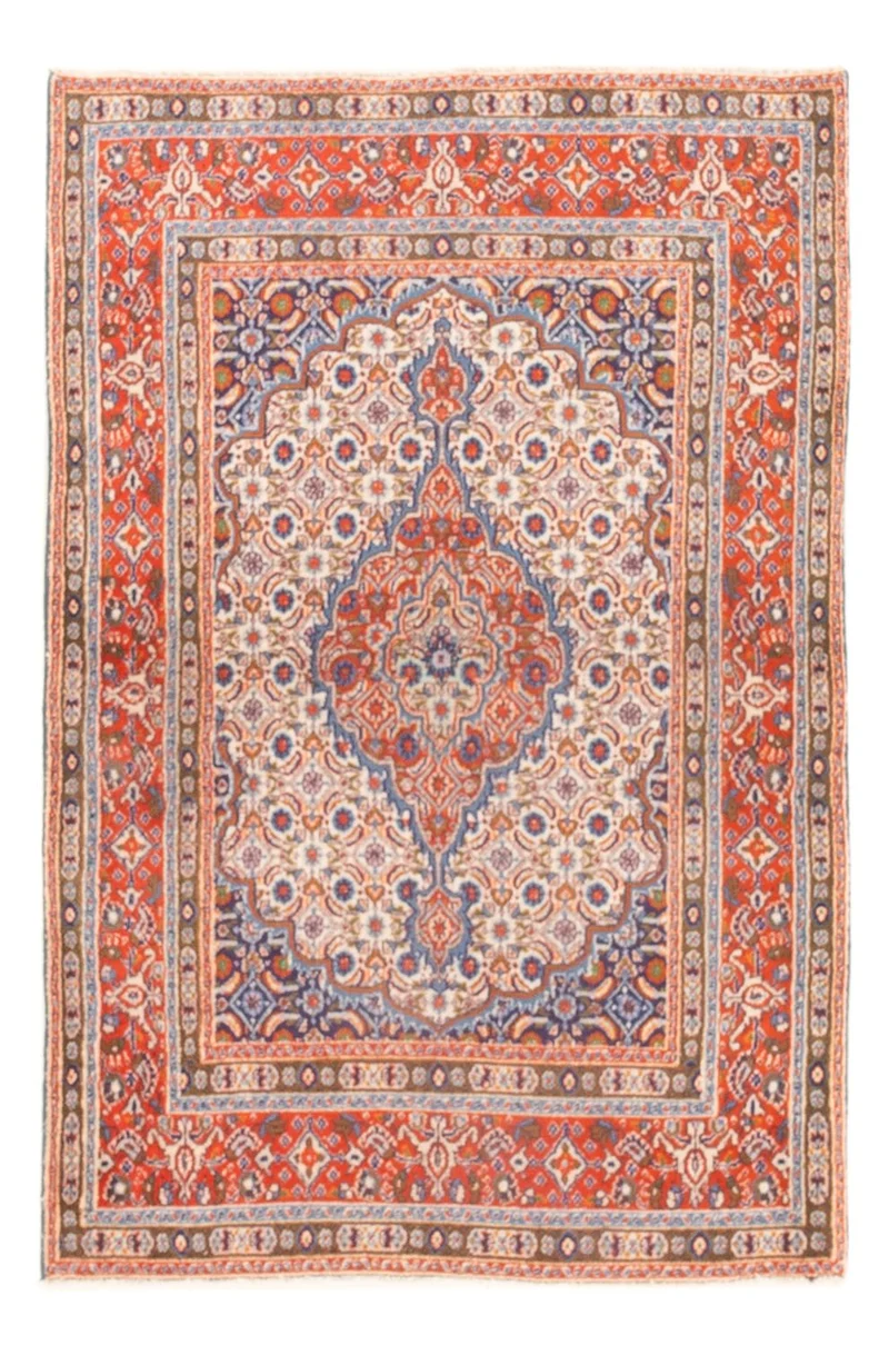 Moud Teppich 96x140cm - Perserteppich - hellrot