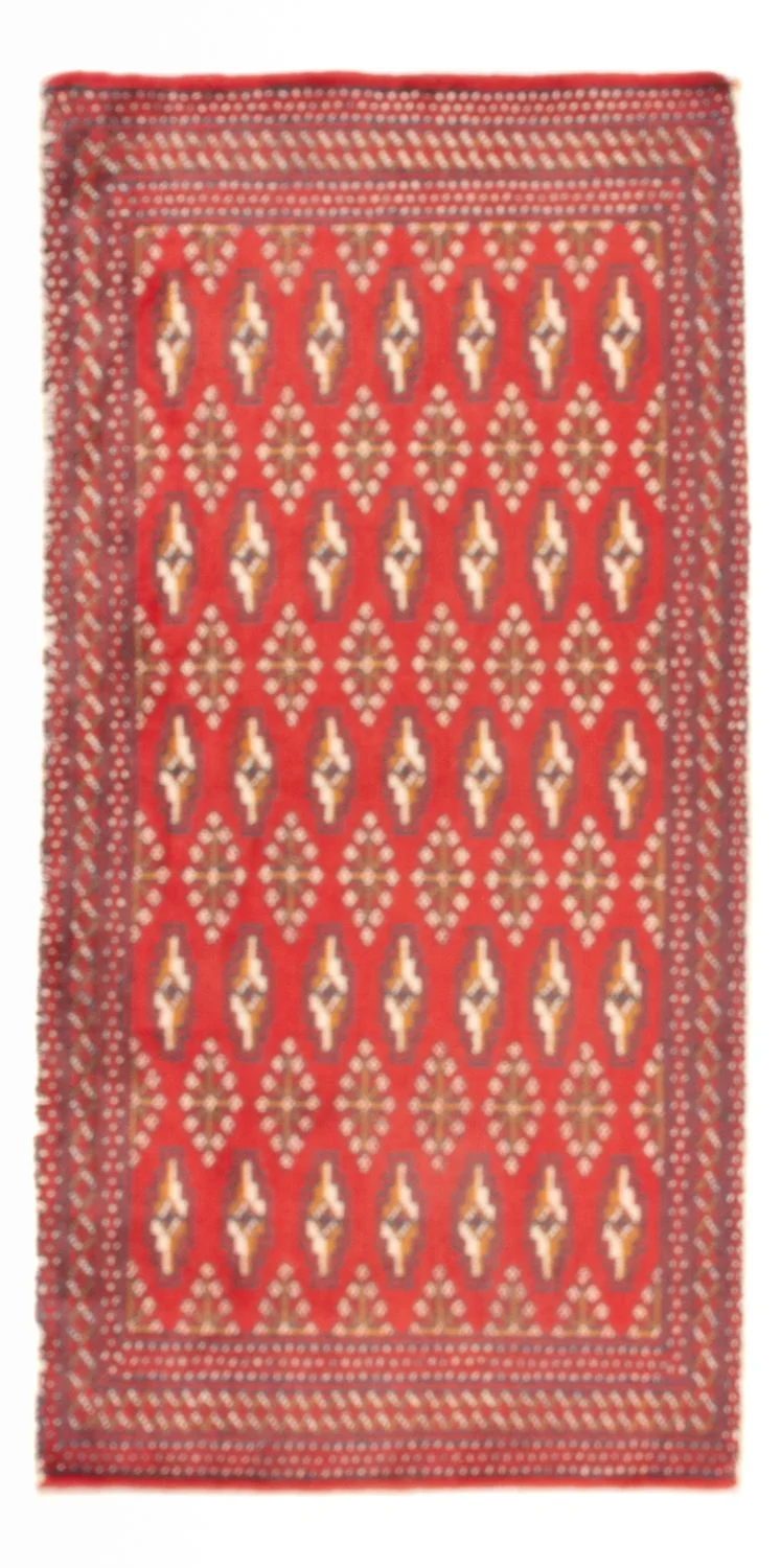 Turkaman Teppich 62x130cm - Orientteppich - rot