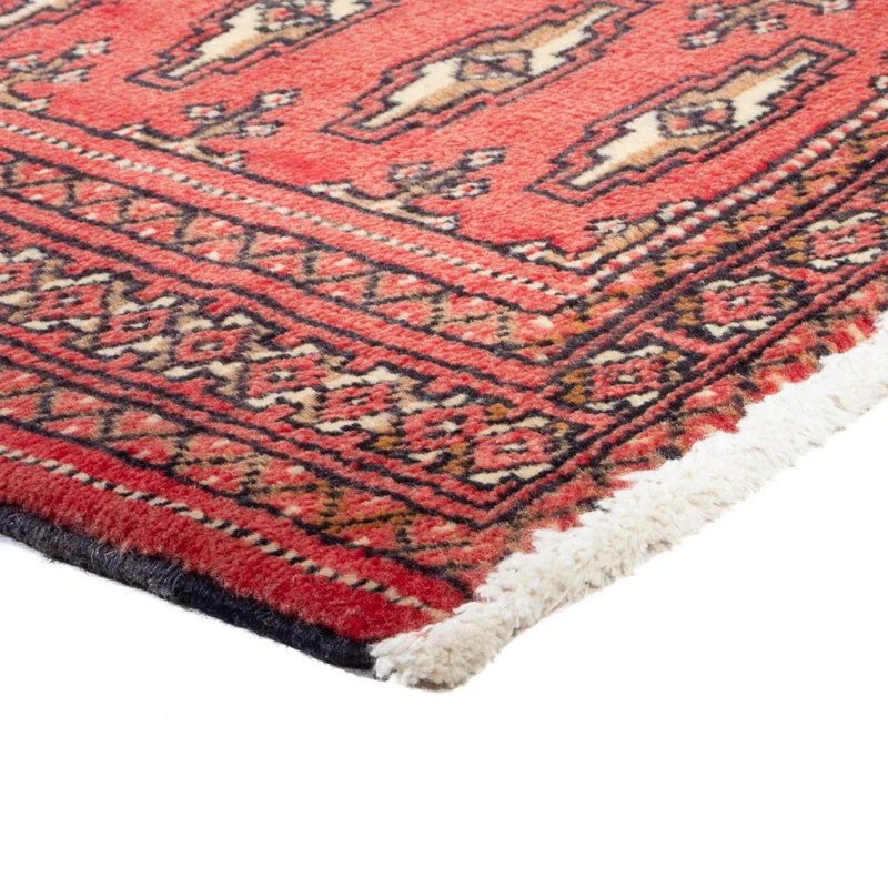 Turkaman Teppich 50x100cm - Orientteppich - hellrot