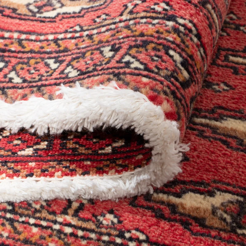 Turkaman Teppich 50x100cm - Orientteppich - hellrot