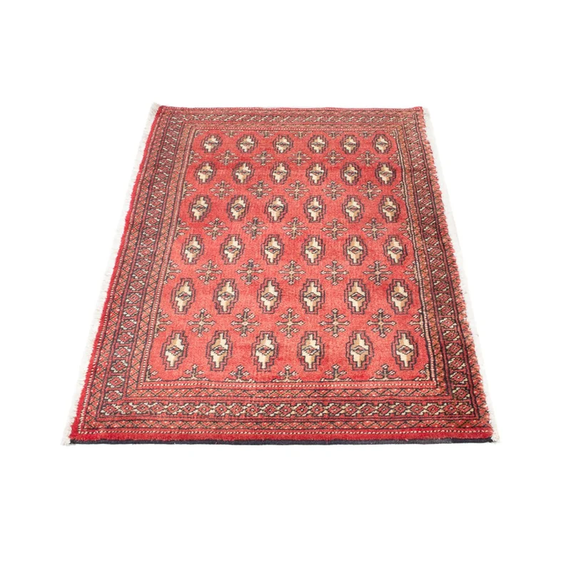 Turkaman Teppich 50x100cm - Orientteppich - hellrot