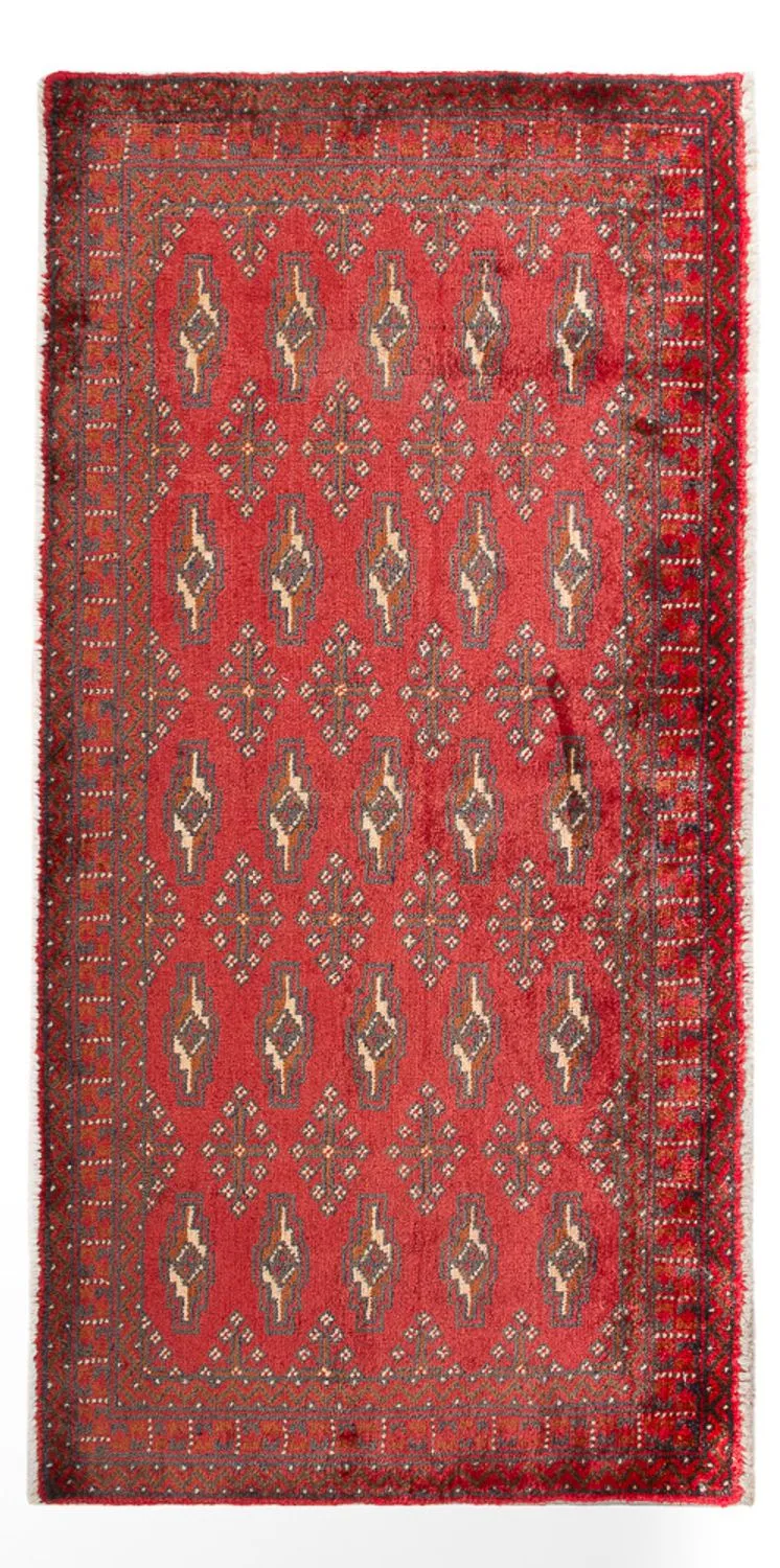 Turkaman Teppich 60x130cm - Orientteppich - rot