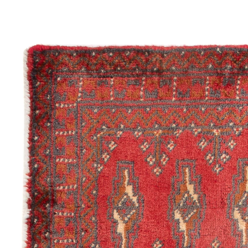Turkaman Teppich 60x130cm - Orientteppich - rot