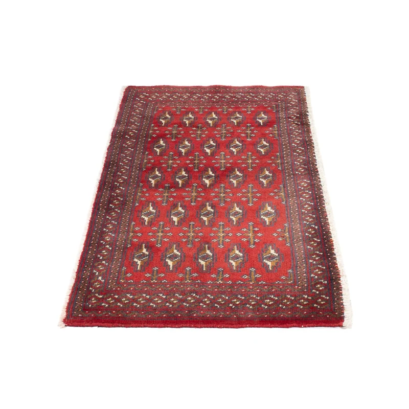 Turkaman Teppich 60x130cm - Orientteppich - hellrot