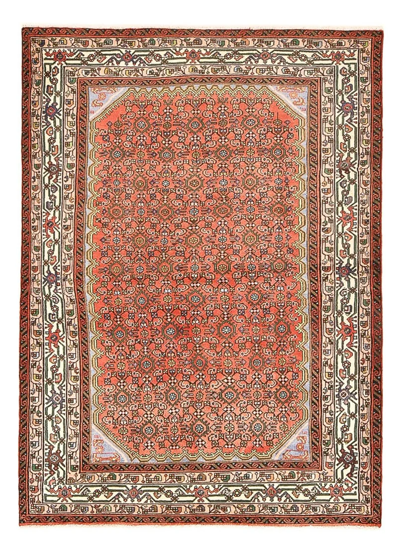 Mir Teppich 138x196cm - Perserteppich - hellrot