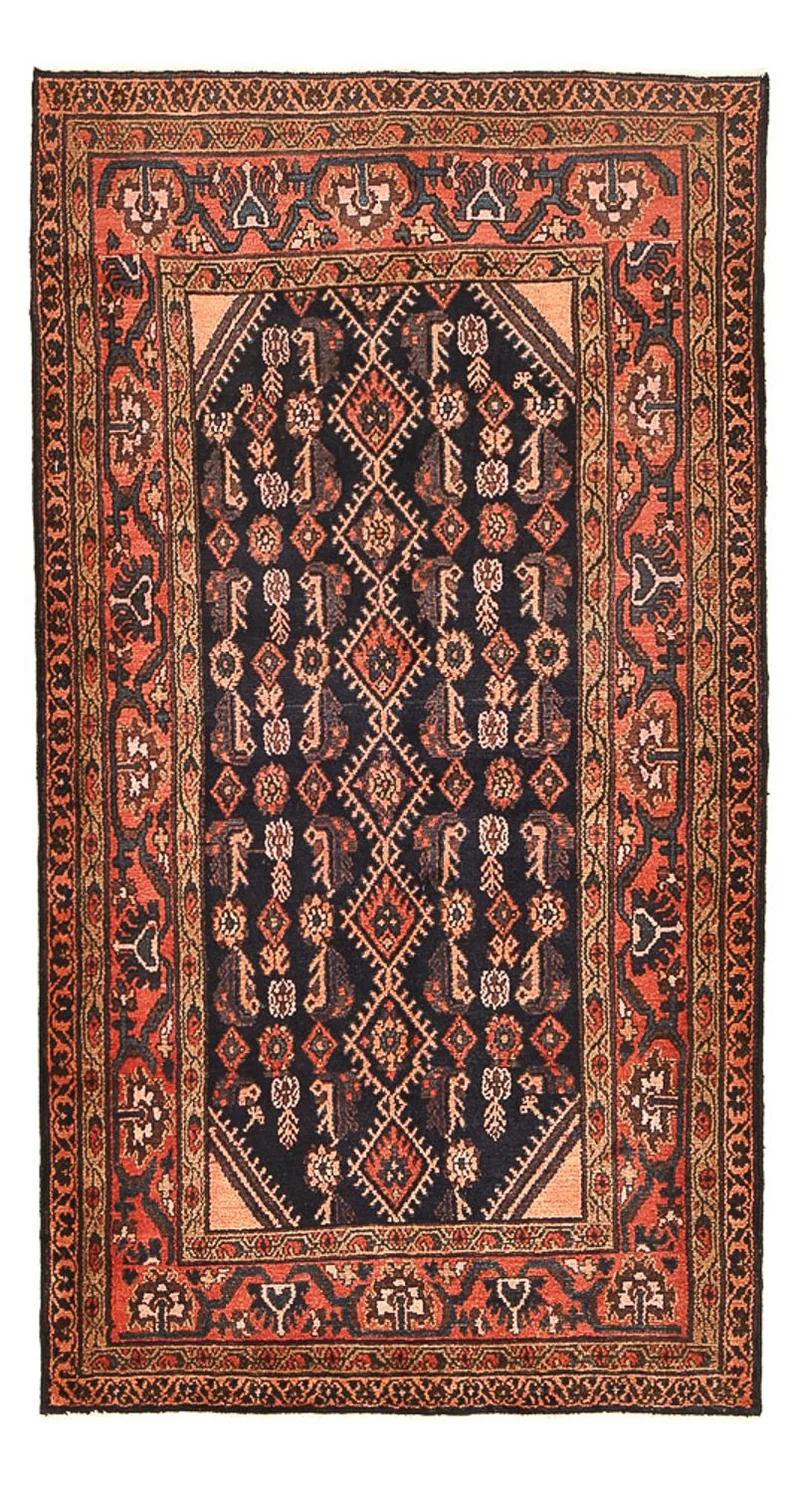Nahavand Teppich 108x205cm - Perserteppich - dunkelblau