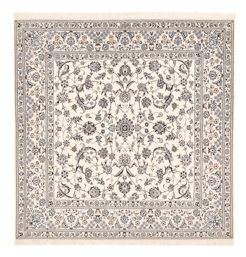 Nain - 6La Teppich 212x212cm - Perserteppich - weiß
