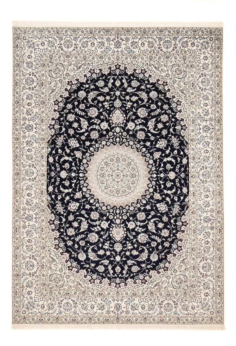 Nain - 6La Teppich 255x362cm - Perserteppich - dunkelblau