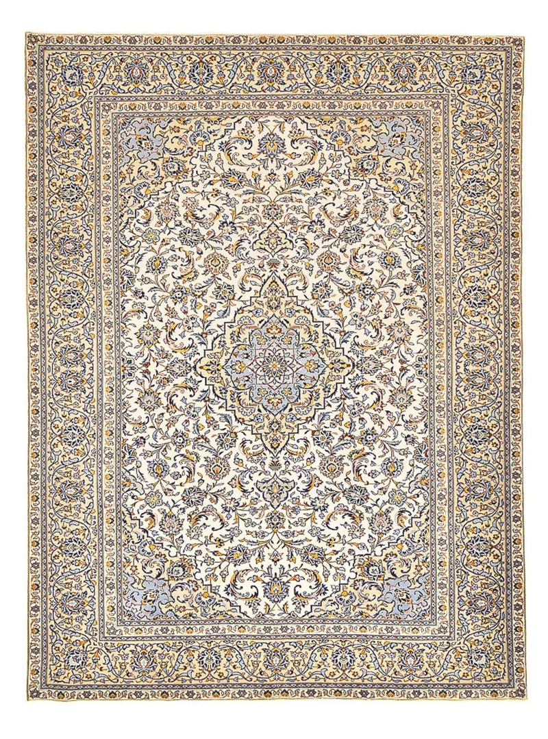 Keshan Teppich 256x355cm - Perserteppich - hellbeige