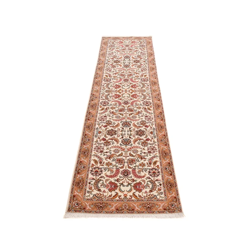 Täbriz - 60 Raj Teppich 72x317cm - Perserteppich - beige