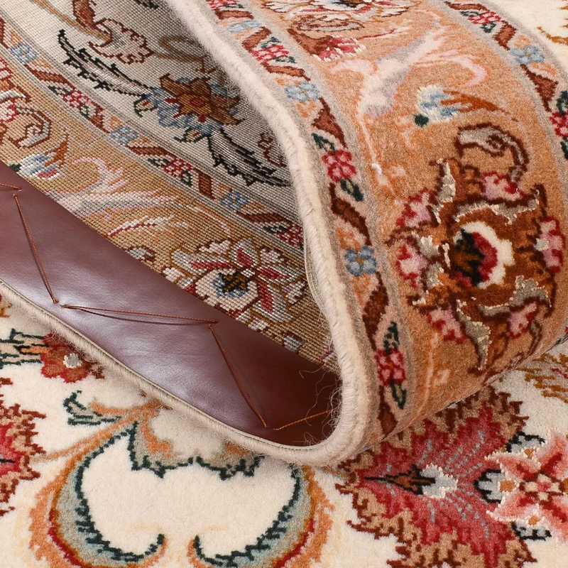 Täbriz - 60 Raj Teppich 80x315cm - Perserteppich - beige