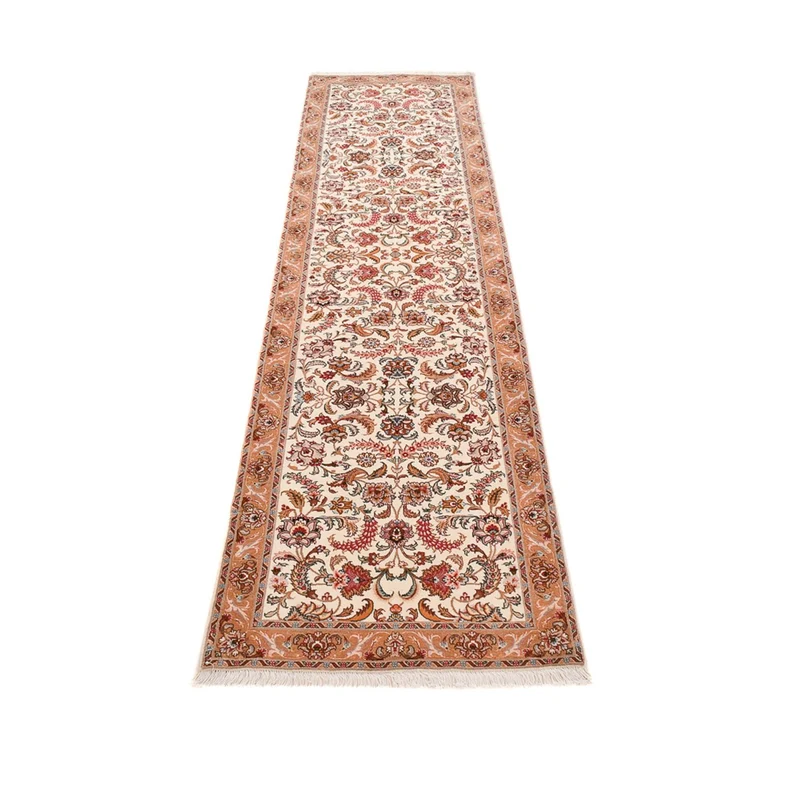 Täbriz - 60 Raj Teppich 80x315cm - Perserteppich - beige