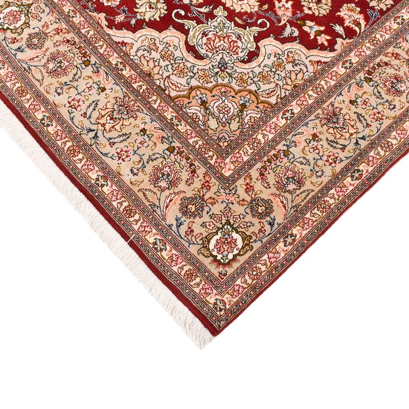 Täbriz - 50 Raj Teppich 172x240cm - Perserteppich - rot