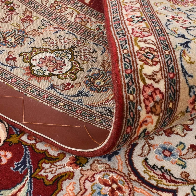 Täbriz - 50 Raj Teppich 172x240cm - Perserteppich - rot