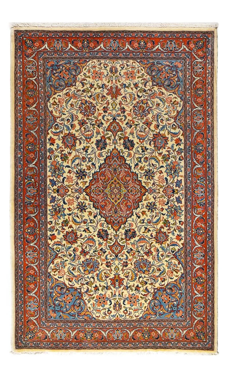 Sarough Teppich 132x215cm - Perserteppich - sand