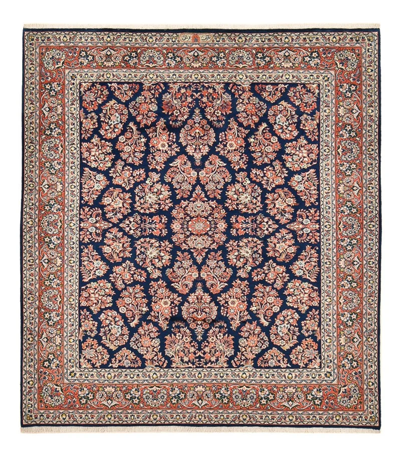 Sarough Teppich 215x247cm - Perserteppich - dunkelblau