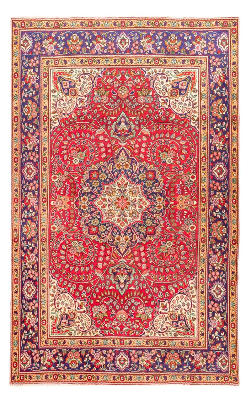 Täbriz Teppich 203x314cm - Perserteppich - rot